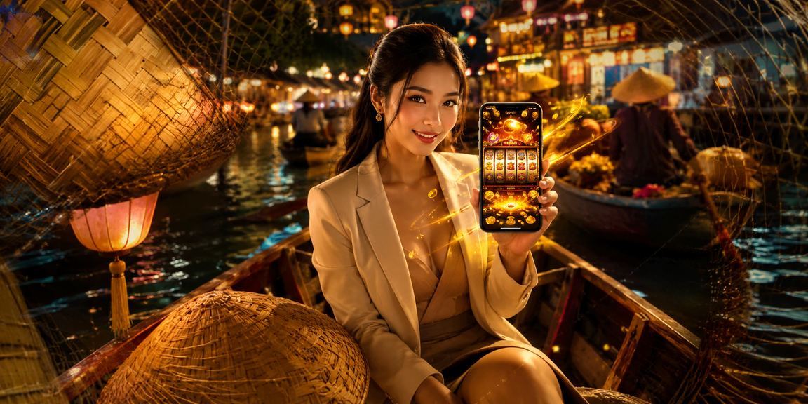 Giao diện giải trí 113 trên di động với cảm hứng sông Mekong và nón lá